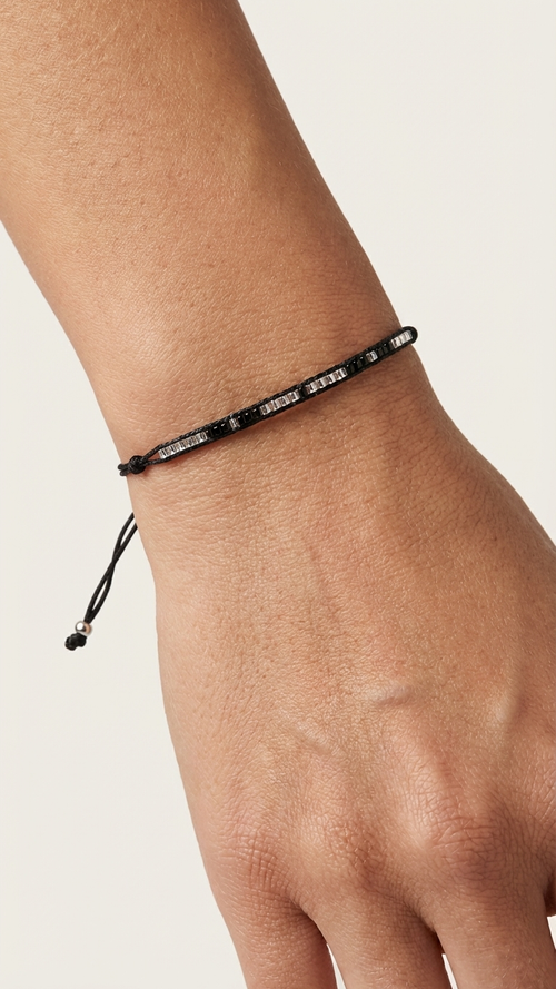 Forever Bracelet in Black and Silver