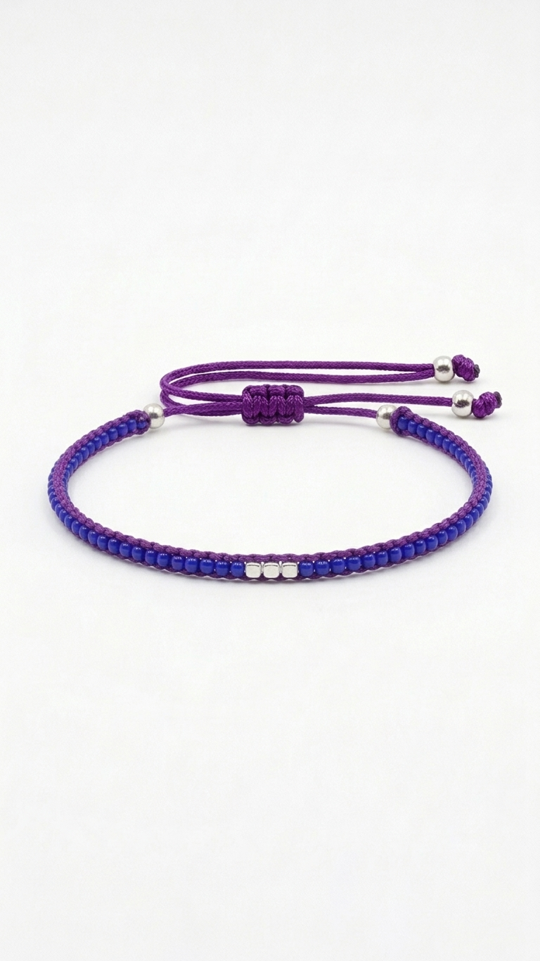 Forever Bracelet in Purple with Silver