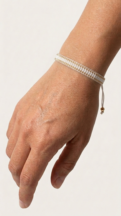 Forever Bracelet in White and Gold