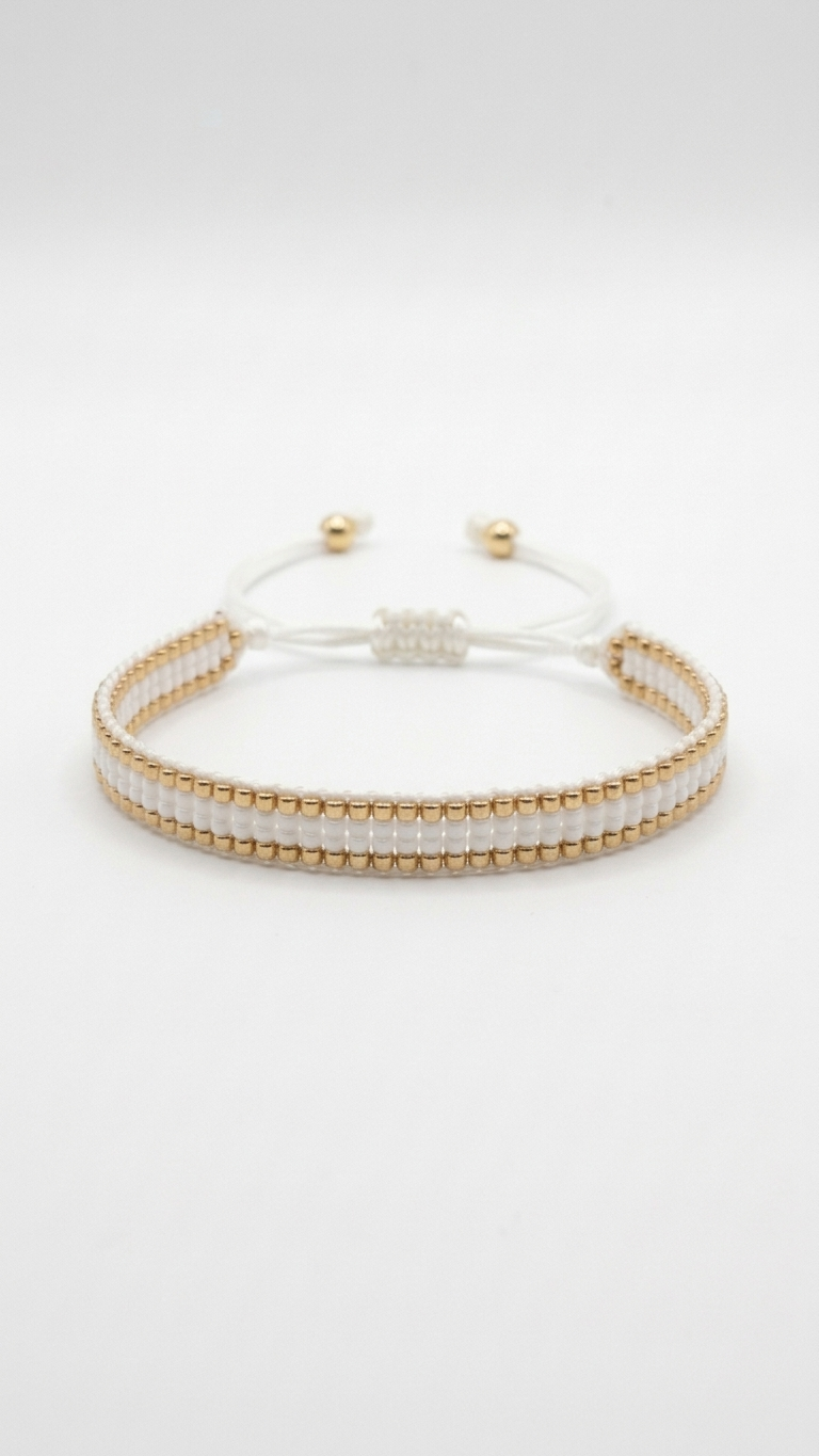 Forever Bracelet in White and Gold
