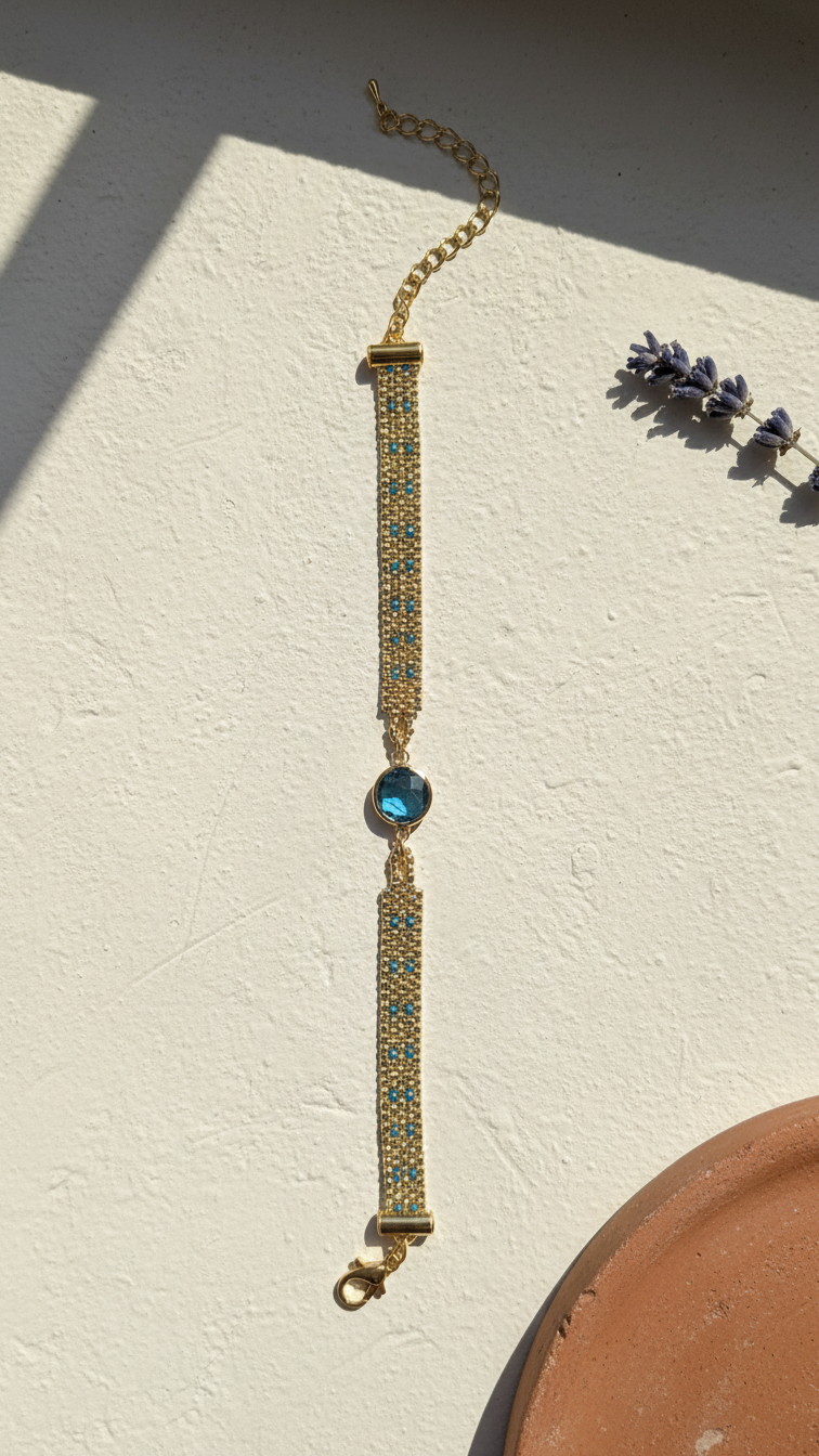 Structure No. 2 in Turquoise Drop Charm